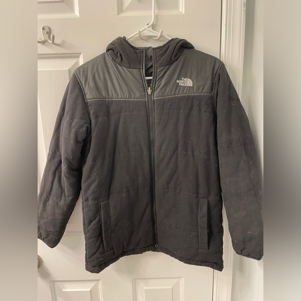 The North Face reversible winter jacket black 14/16